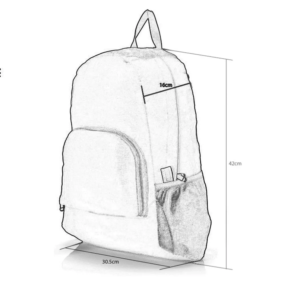 Sidiou Group Hiking Bag Lightweight Foldable Waterproof Nylon Casual Backpack Travel Outdoor Sports