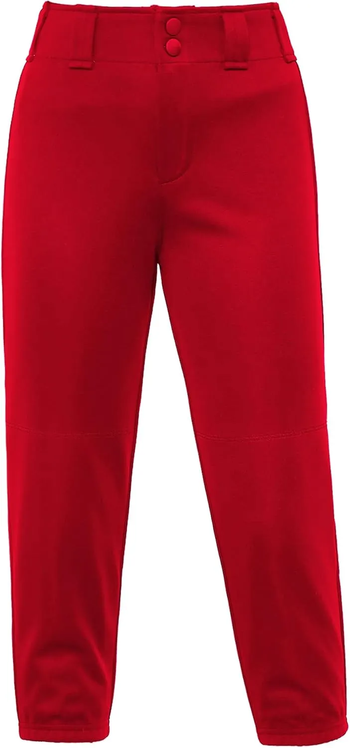Stelle Girls' Softball Pants Youth Kids Baseball Pants Fastpitch Pants with Pockets Boys Tee Ball