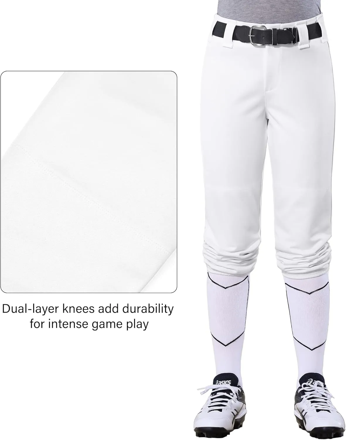 Stelle Girls' Softball Pants Youth Kids Baseball Pants Fastpitch Pants with Pockets Boys Tee Ball