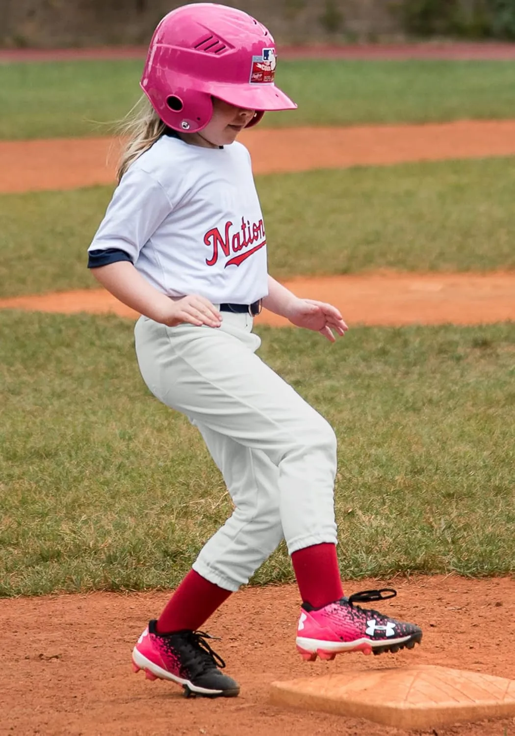 Stelle Girls' Softball Pants Youth Kids Baseball Pants Fastpitch Pants with Pockets Boys Tee Ball