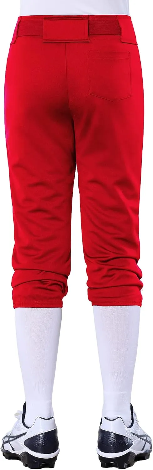 Stelle Girls' Softball Pants Youth Kids Baseball Pants Fastpitch Pants with Pockets Boys Tee Ball