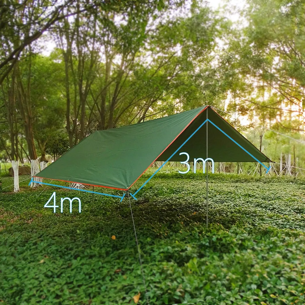 Ultralight Waterproof Sun Shelter Tarp Tent Shade - Outdoor Camping, Garden Canopy, Hammock Fly, Beach Use