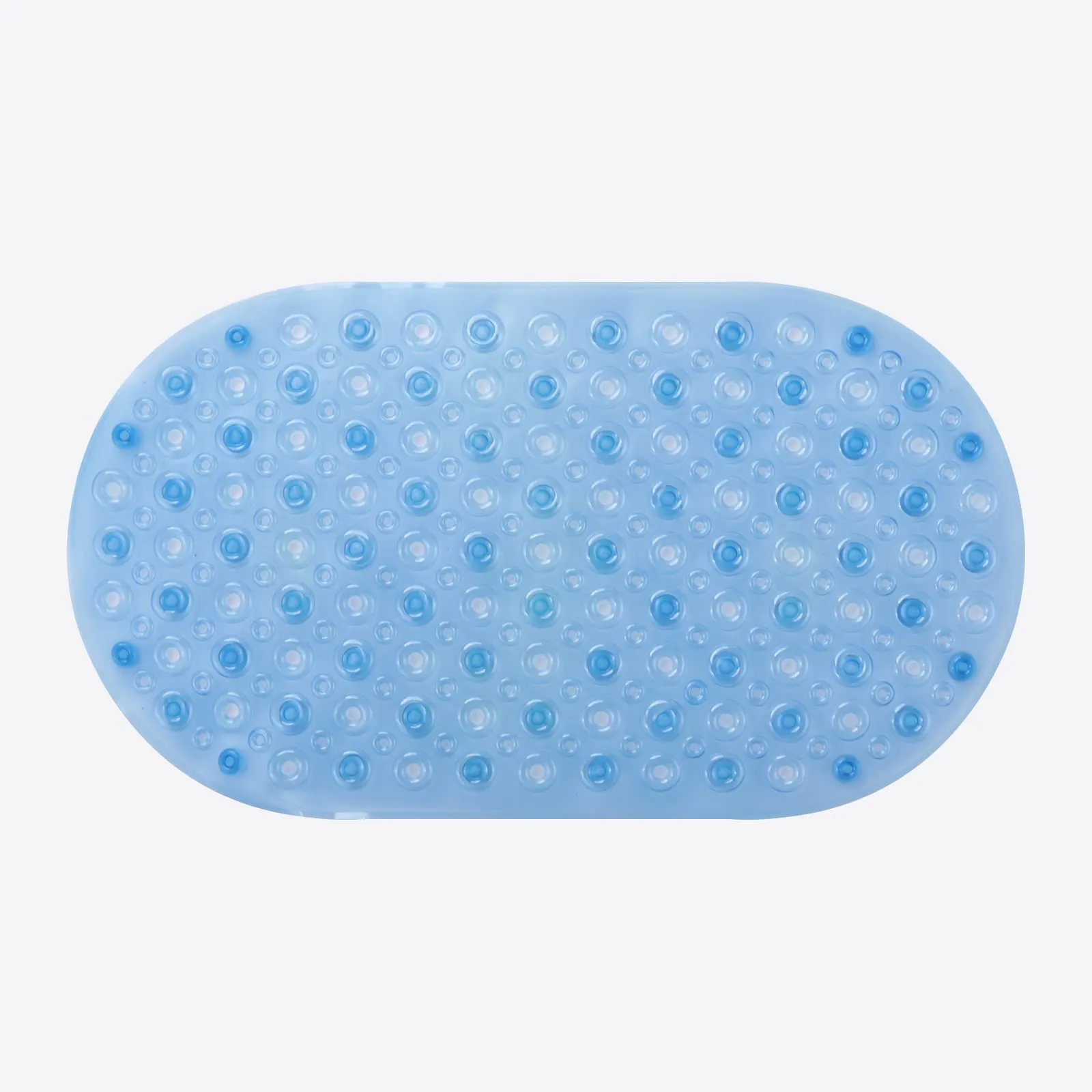 UMAI X SAVYA Home Oval Bathroom Floor Mat PVC/Non-Slip & Soft/Light Weight Mat for Living Room, Anti Skid Mat for Bathroom Floor/Shower Mat/Multipurpose Mat (Purple) (Blue)