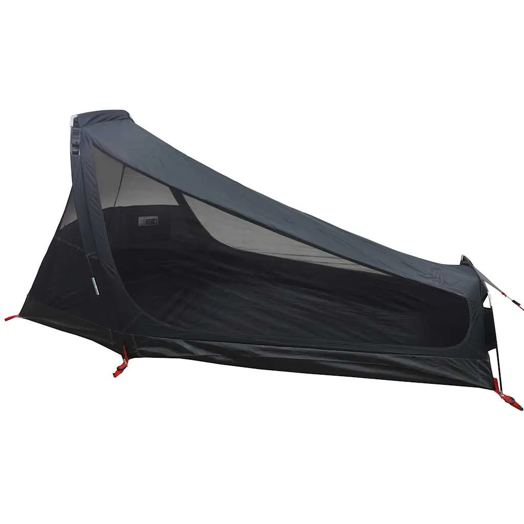 vidaXL Camping Tent Tunnel 1-Person White Blackout Fabric Waterproof