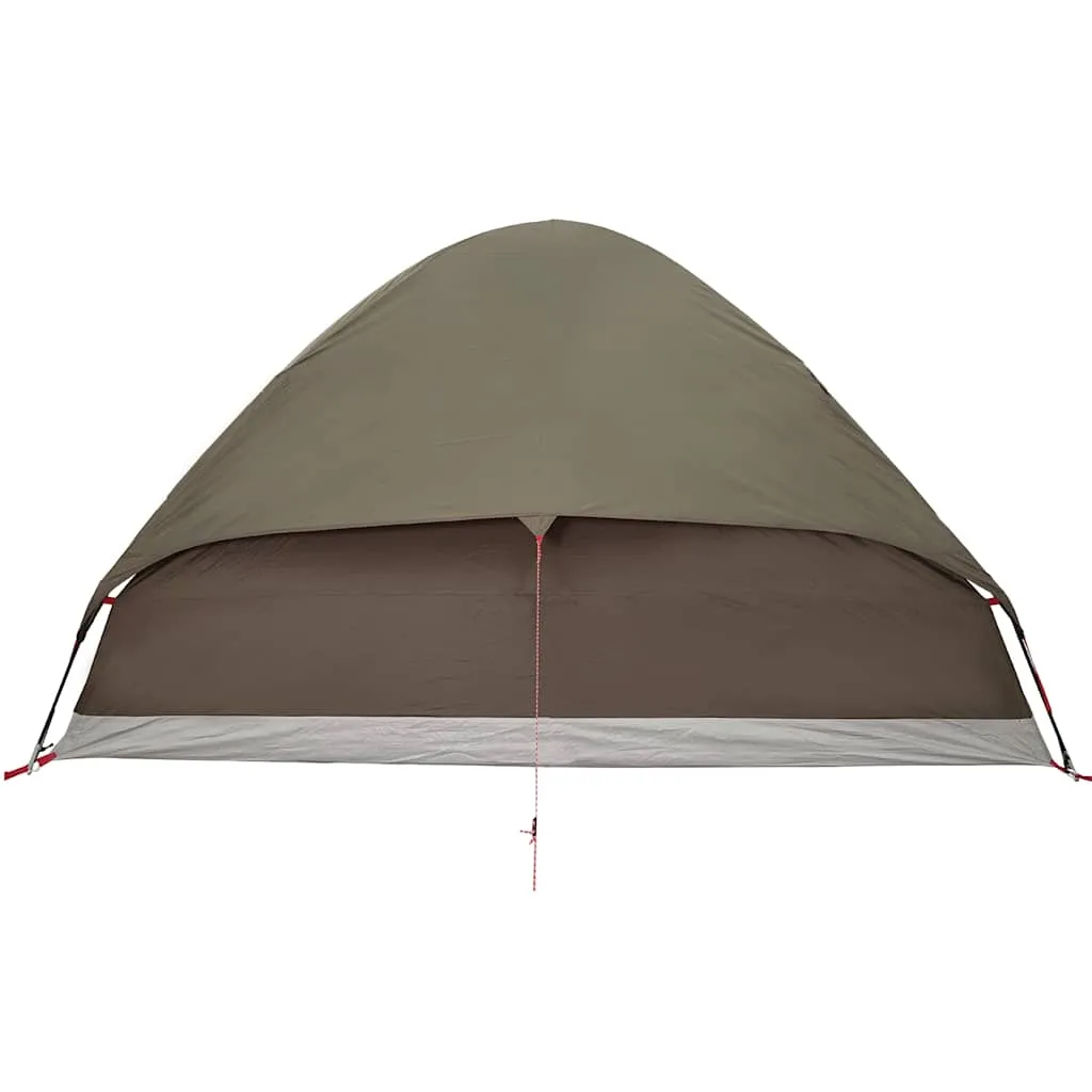 vidaXL Family Tent Dome 6-Person Brown Waterproof