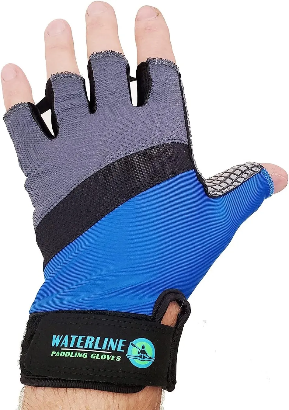 Waterline Half Finger Paddling Gloves for Kayaks, Canoes and SUP Paddle Boards (Small)
