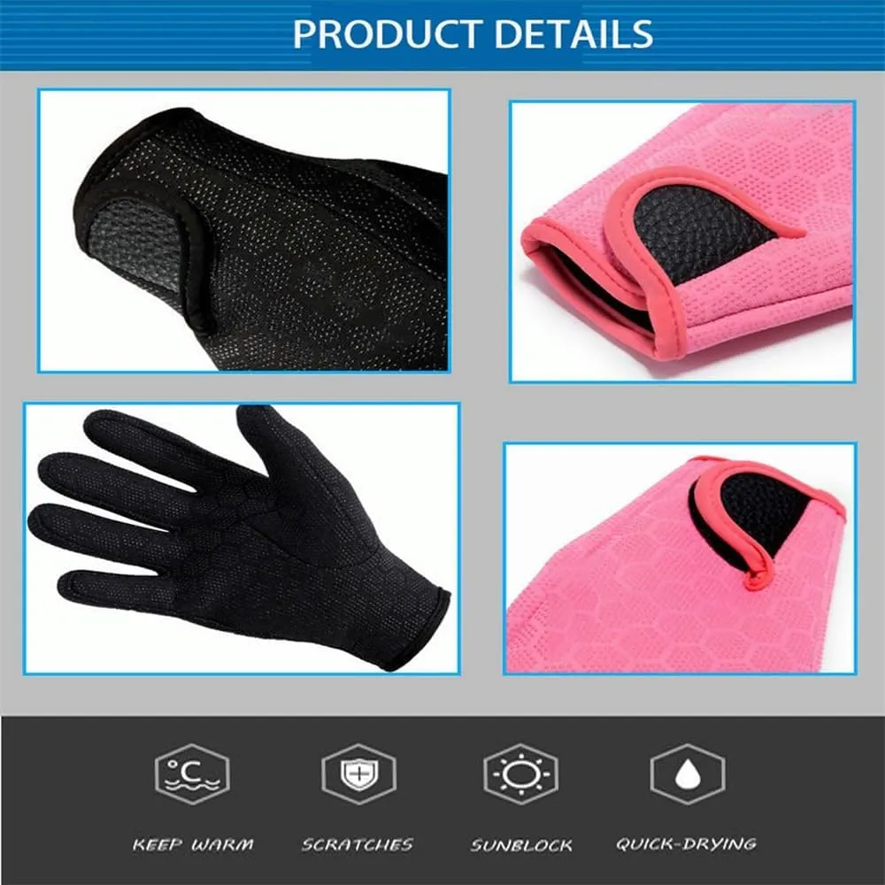 Wetsuit Gloves Neoprene Scuba Diving Gloves Surfing 1.5MM for Men Women,Thermal Anti Slip Flexible Dive Water Gloves for Spearfishing Swimming Rafting Kayaking Paddling