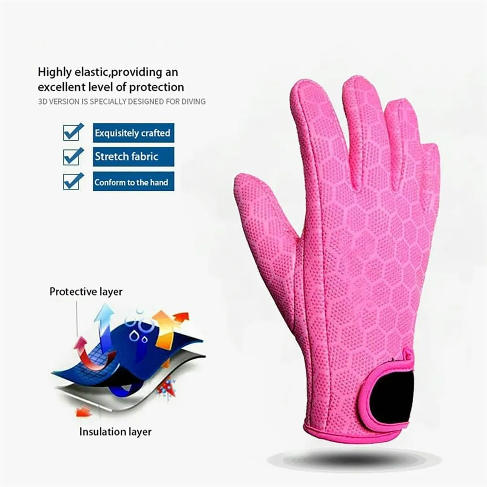 Wetsuit Gloves Neoprene Scuba Diving Gloves Surfing 1.5MM for Men Women,Thermal Anti Slip Flexible Dive Water Gloves for Spearfishing Swimming Rafting Kayaking Paddling