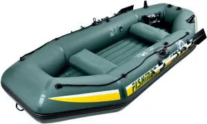 YUEWO Inflatable Boat, PVC Fishing Kayak 1/2 Person Inflatable Raft Boat Thicken with 2 Paddles for Fishing Lake Touring